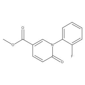 Methyl 1-(2-fluorophenyl)-6-oxo-1,6-dihydropyridine-3-carboxylate Structure