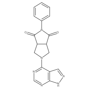 2-phenyl-5-{1H-pyrazolo[3,4-d]pyrimidin-4-yl}-octahydropyrrolo[3,4-c]pyrrole-1,3-dione结构式
