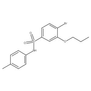 4-Bromo-3-propoxy-N-(p-tolyl)benzenesulfonamide Structure