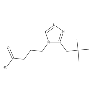4-[3-(2,2-dimethylpropyl)-4H-1,2,4-triazol-4-yl]butanoic acid Structure