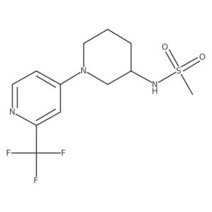 N-{1-[2-(trifluoromethyl)pyridin-4-yl]piperidin-3-yl}methanesulfonamide Structure