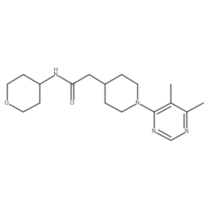 2-[1-(5,6-dimethylpyrimidin-4-yl)piperidin-4-yl]-N-(oxan-4-yl)acetamide Structure