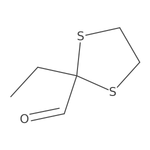 2-Ethyl-1,3-dithiolane-2-carbaldehyde结构式