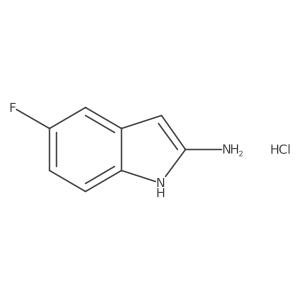 2-Amino-5-fluoroindole hydrochloride结构式