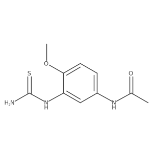 N-(4-Methoxy-3-thioureido-phenyl)-acetamide Structure