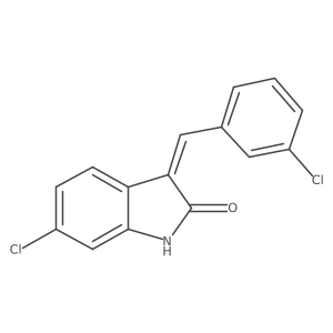6-Chloro-3-[(3-chlorophenyl)methylene]-1,3-dihydro-2h-indol-2-one结构式