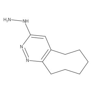 3-Hydrazino-5,6,7,8,9,10-hexahydrocyclooct[c]pyridazine结构式