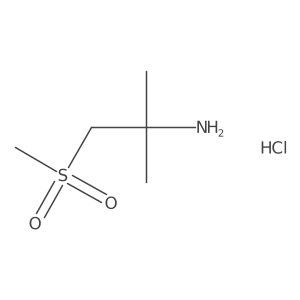 1-Methanesulfonyl-2-methylpropan-2-amine hydrochloride Structure