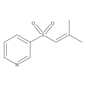 Pyridine, 3-[(2-methyl-1-propenyl)sulfonyl]- Structure