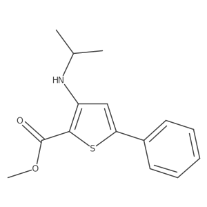Methyl 3-(isopropyl-amino)-5-phenylthiophene-2-carboxylate结构式
