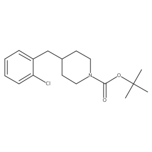 Tert-butyl 4-(2-chlorobenzyl)piperidine-1-carboxylate结构式