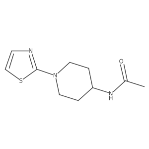 N-(1-(thiazol-2-yl)piperidin-4-yl)acetamide结构式