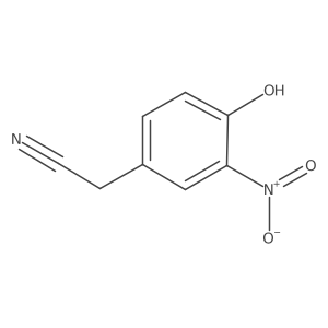 4-Hydroxy-3-nitrophenylacetonitrile Structure