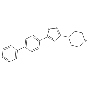 4-(5-[1,1a(2)-Biphenyl]-4-yl-1,2,4-oxadiazol-3-yl)piperidine Structure