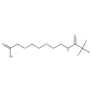 2-{2-[2-(2,2,2-Trifluoroacetamido)ethoxy]ethoxy}acetic acid Structure