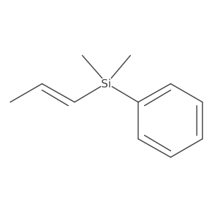 (Dimethyl-1-propen-1-ylsilyl)benzene Structure
