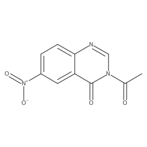 3-Acetyl-6-nitro-4(3H)-quinazolinone Structure