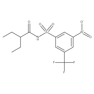 Butanamide, 2-ethyl-N-[[3-nitro-5-(trifluorometh Structure