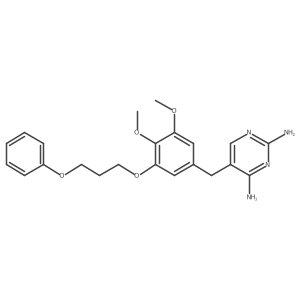 5-[[3,4-Dimethoxy-5-(3-phenoxypropoxy)phenyl]methyl]-2,4-pyrimidinediamine结构式