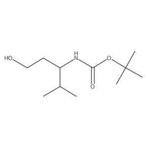 tert-butyl N-(1-hydroxy-4-methylpentan-3-yl)carbamate Structure