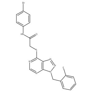 N-(4-bromophenyl)-2-((3-(2-fluorobenzyl)-3H-[1,2,3]triazolo[4,5-d]pyrimidin-7-yl)thio)acetamide Structure