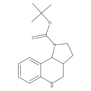 (3aR,9bR)-rel-1-Boc-2,3,3a,4,5,9b-hexahydro-1H-pyrrolo[3,2-c]quinoline结构式