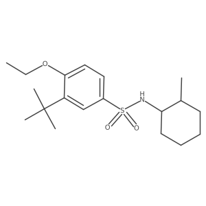 {[3-(Tert-butyl)-4-ethoxyphenyl]sulfonyl}(2-methylcyclohexyl)amine结构式
