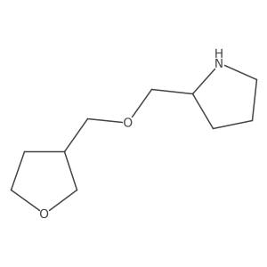 2-[[(Tetrahydro-3-furanyl)methoxy]methyl]pyrrolidine Structure