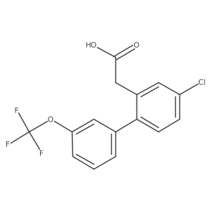 4-Chloro-3'-(trifluoromethoxy)biphenyl-2-acetic acid结构式
