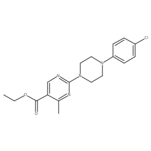 Ethyl 2-[4-(4-chlorophenyl)piperazin-1-yl]-4-methylpyrimidine-5-carboxylate Structure
