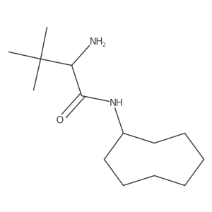 (2S)-2-amino-N-cyclooctyl-3,3-dimethylbutanamide Structure