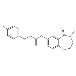 N-(4-methyl-5-oxo-2,3,4,5-tetrahydrobenzo[f][1,4]oxazepin-7-yl)-2-(p-tolyloxy)acetamide Structure
