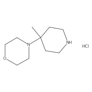4-(4-Methylpiperidin-4-yl)morpholine hydrochloride结构式