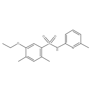 5-ethoxy-2,4-dimethyl-N-(6-methyl-2-pyridinyl)benzenesulfonamide Structure