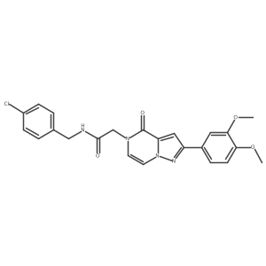 N-(4-chlorobenzyl)-2-[2-(3,4-dimethoxyphenyl)-4-oxopyrazolo[1,5-a]pyrazin-5(4H)-yl]acetamide结构式