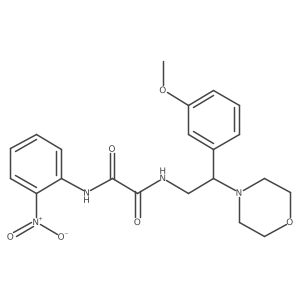 N1-(2-(3-methoxyphenyl)-2-morpholinoethyl)-N2-(2-nitrophenyl)oxalamide Structure