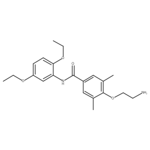4-(2-Aminoethoxy)-N-(2,5-Diethoxyphenyl)-3,5-Dimethylbenzamide结构式
