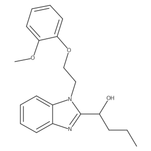 1-{1-[2-(2-Methoxyphenoxy)ethyl]benzimidazol-2-yl}butan-1-ol Structure
