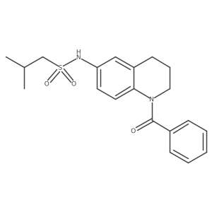 N-(1-benzoyl-1,2,3,4-tetrahydroquinolin-6-yl)-2-methylpropane-1-sulfonamide Structure