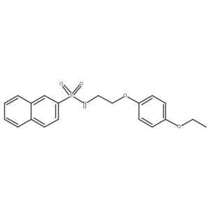 N-[2-(4-ethoxyphenoxy)ethyl]naphthalene-2-sulfonamide结构式
