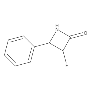 rel-(3R,4R)-3-Fluoro-4-phenyl-2-azetidinone Structure