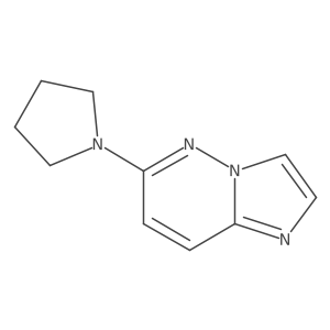 1-{Imidazo[1,2-b]pyridazin-6-yl}pyrrolidine结构式