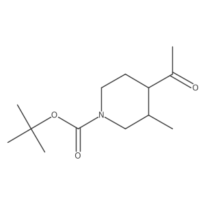 Tert-butyl 4-acetyl-3-methylpiperidine-1-carboxylate Structure