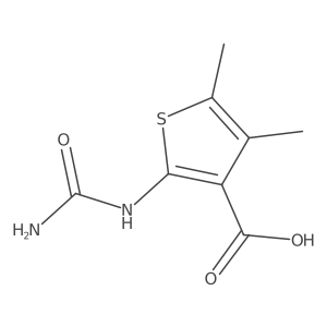 2-(Carbamoylamino)-4,5-dimethylthiophene-3-carboxylic acid Structure