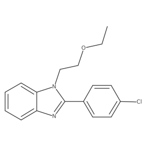 2-[2-(4-Chlorophenyl)benzimidazolyl]-1-ethoxyethane结构式