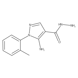 5-Amino-1-o-tolyl-1H-pyrazole-4-carbohydrazide Structure