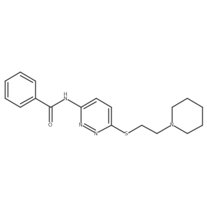 N-(6-((2-(piperidin-1-yl)ethyl)thio)pyridazin-3-yl)benzamide Structure