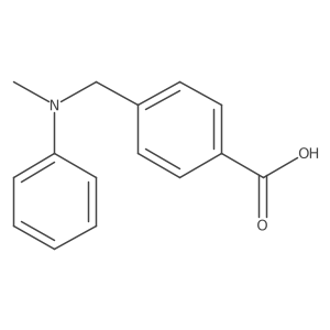4-((Methyl(phenyl)amino)methyl)benzoic acid结构式
