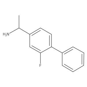 1-(3-Fluoro-4-phenylphenyl)ethan-1-amine结构式