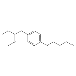 1-(3-Bromopropoxy)-4-(2,2-dimethoxyethyl)benzene结构式